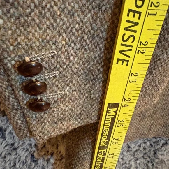 Harris Tweed Men's Vintage Herringbone WoolBlazer Jacket Size 48